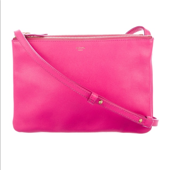 ❌SOLD❌ CÉLINE Trio Small Fuchsia Smooth Calfskin - Picture 2 of 9